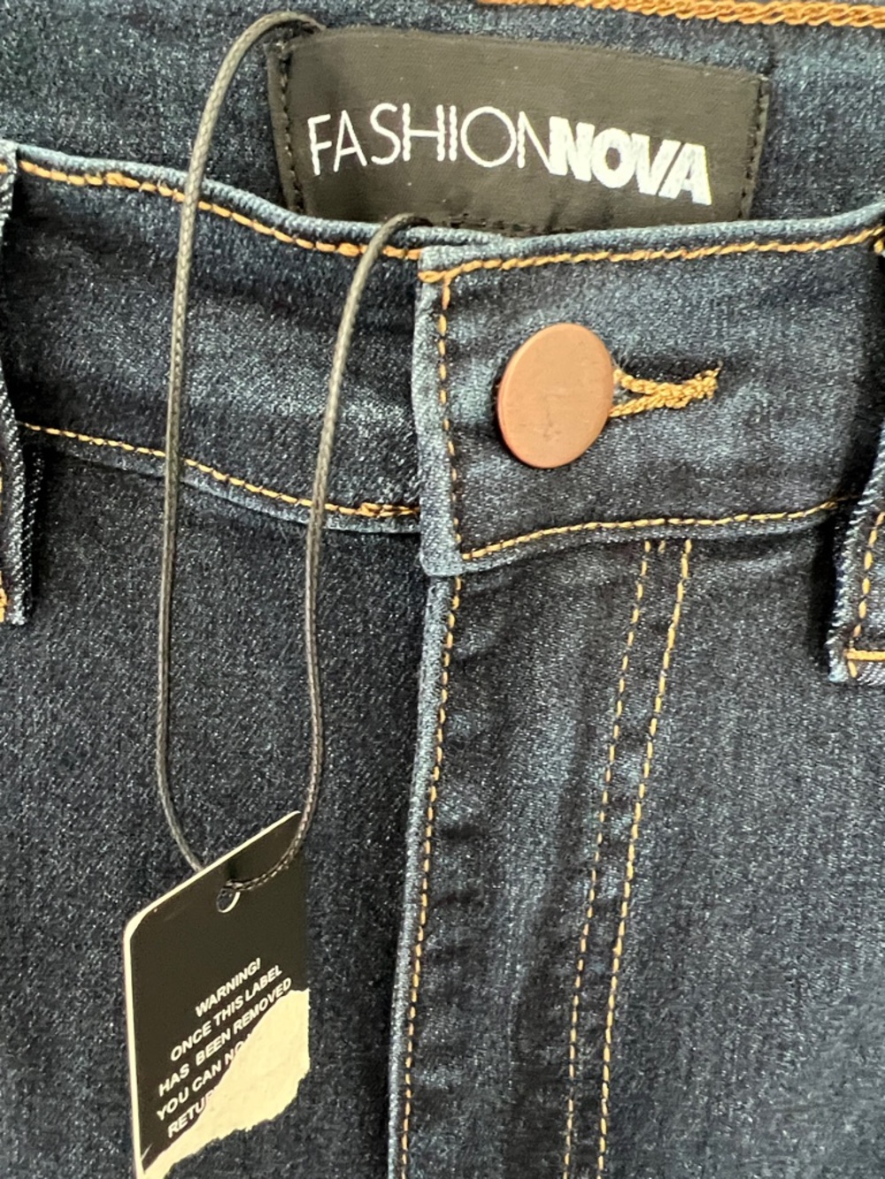 Fashion Nova “Deep In My Soul” Flare Jeans Dark Denim - Women’s NWT Size 9 - Picture 3 of 12